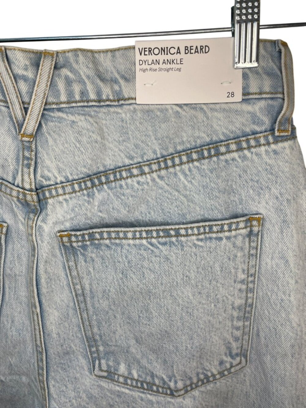 Veronica Beard Dylan Ankle High Rise Straight Jeans Stone Wmn's Sz 28 $348 NWT - Picture 7 of 10